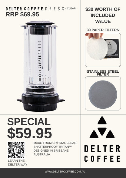 Delter Coffee Press - Clear