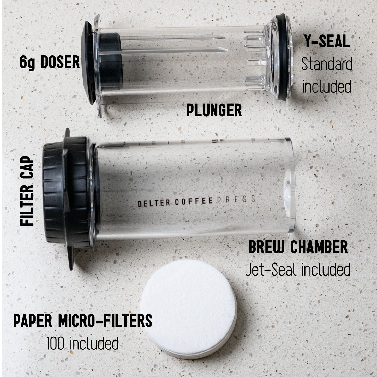 Delter Coffee Press - Clear