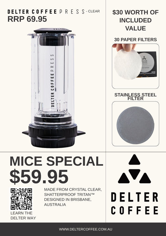 Delter Coffee Press - Clear