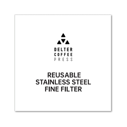 Delter Coffee Reusable Stainless Steel Fine Filter